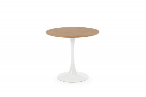 Halmar STING table, color: top - golden oak, legs - white image 5