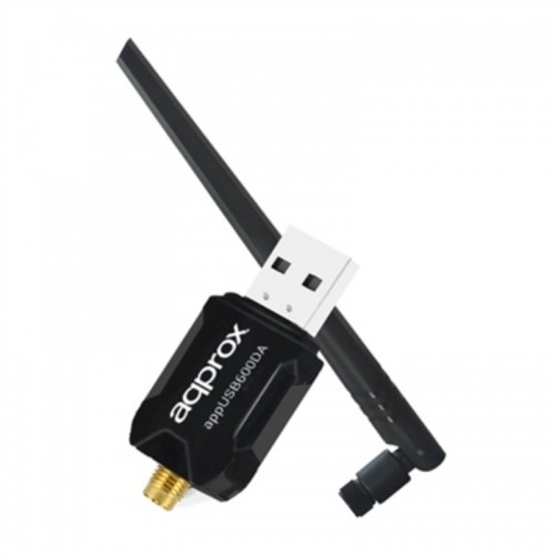 Wifi-адаптер USB approx! APPUSB600DA Чёрный image 1