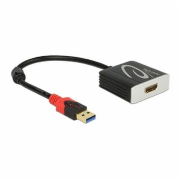 Адаптер USB 3.0 — HDMI DELOCK 62736 20 cm Чёрный