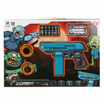 Bigbuy Fun Playset Zombie Shot Šautriņu ierocis Zils (43 x 30 cm)
