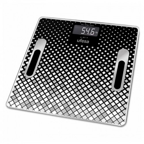 Цифровые весы для ванной UFESA BE1855 Negro (30 X 30 cm) image 1