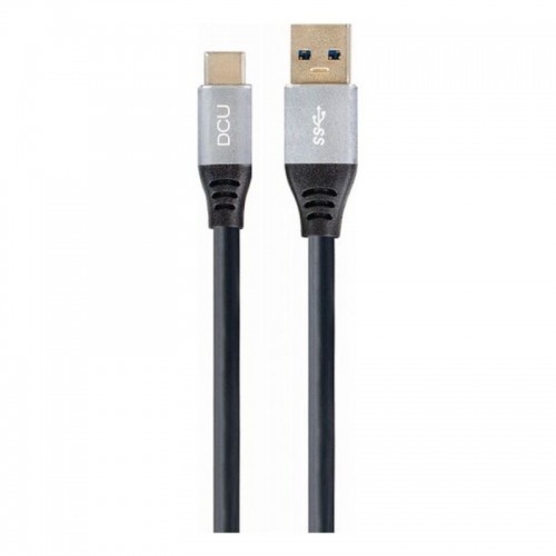 Dcu Tecnologic USB A uz USB C Kabelis DCU Melns (1,5M) image 1