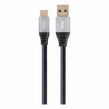 Dcu Tecnologic USB A uz USB C Kabelis DCU Melns (1,5M)
