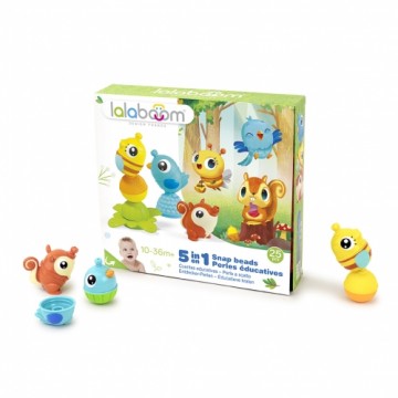 LALABOOM gift set with animal beads, 25pcs., BL320