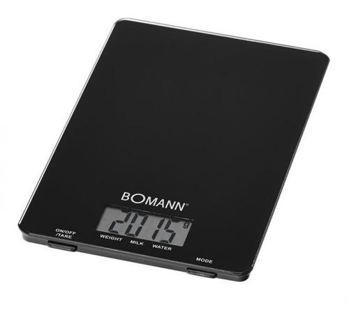 Bomann KW 1515 CB Black Countertop Square Electronic kitchen scale image 1