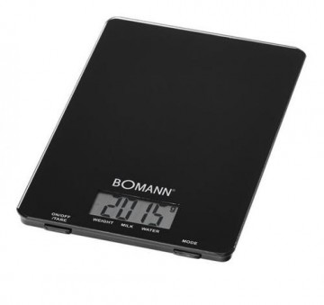Bomann KW 1515 CB Black Countertop Square Electronic kitchen scale