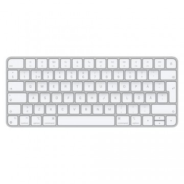Apple Magic keyboard USB + Bluetooth Finnish, Swedish Aluminium, White