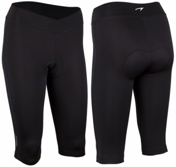 Women's shorts for cycling AVENTO 3/4 81BO ZWA 42 Black