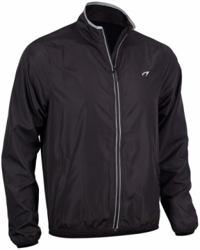 Men's running jacket AVENTO Basic  74RE ZWA M Black