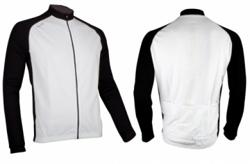 Jacket AVENTO Cycling 81BV WIZ S White/Black