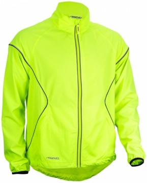 Running jacket AVENTO Neon 74RA GEZ XXL Yellow / Black