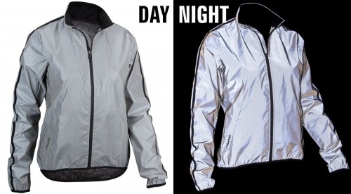 Women's running jacket AVENTO Reflective 74RB ZIL 38 Silver image 4