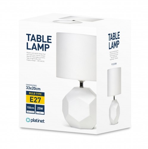 Platinet table lamp PTL20218W 25W, white image 2
