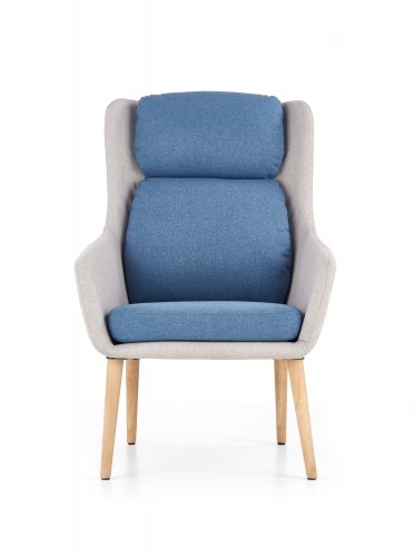 Halmar PURIO leisure chair, color: light grey / blue image 4