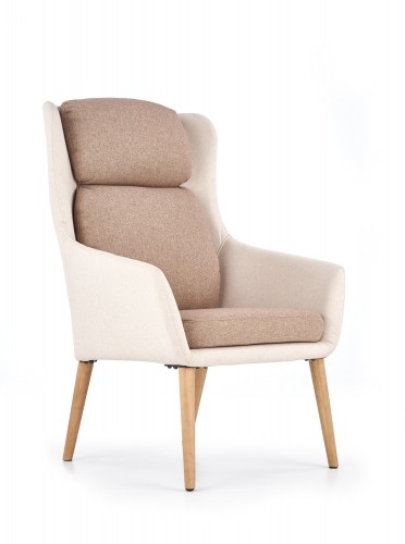 Halmar PURIO leisure chair, color: beige / brown image 1