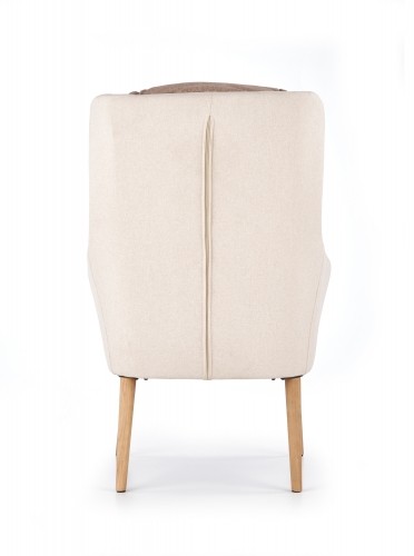 Halmar PURIO leisure chair, color: beige / brown image 2