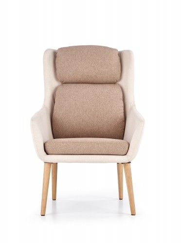 Halmar PURIO leisure chair, color: beige / brown image 3