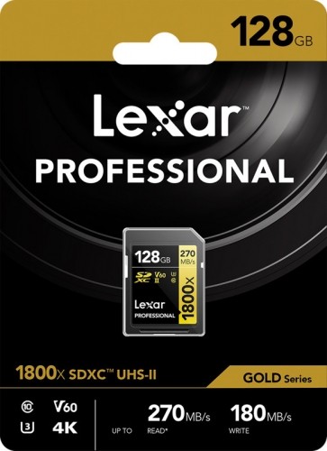 Lexar memory card SDXC 128GB Professional 1800x UHS-II U3 V60 image 3