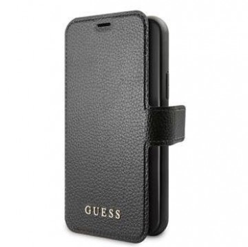 Guess Apple iPhone 12/12 Pro Iridescent Book Case Black