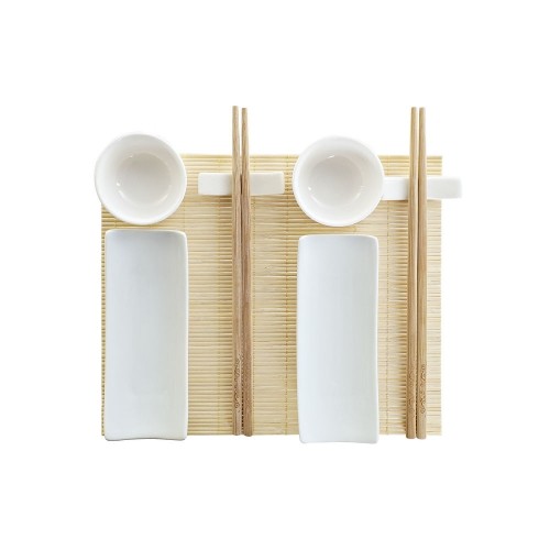 Suši Komplekts DKD Home Decor Bambuss Keramika (28,5 x 19,5 x 3,3 cm) image 1