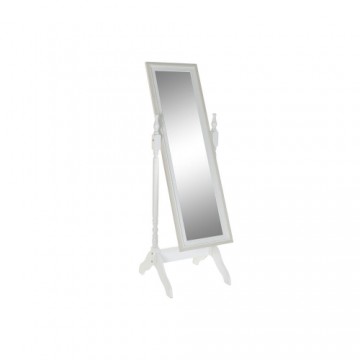 Brīvi stāvošs spogulis DKD Home Decor Balts Romantiski spogulis MDF (49.5 x 50.5 x 156 cm)