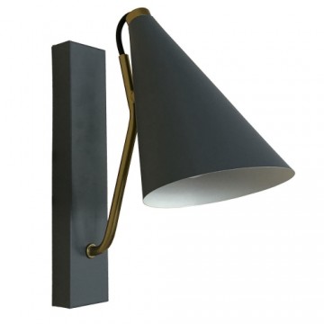 Galda lampa DKD Home Decor Zils Metāls Bronza (12 x 25 x 29 cm)