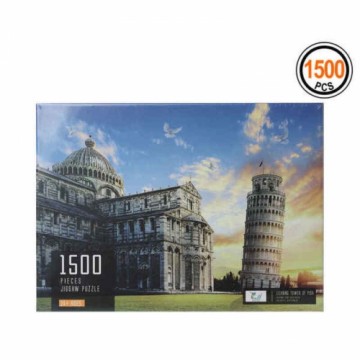 Bigbuy Kids Puzle un domino komplekts Pisa 1500 pcs