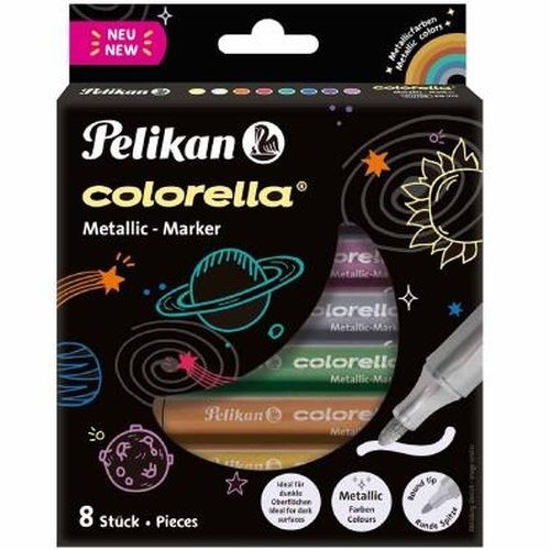Pelikan Flomasteri Colorella Metallic 8 krāsas 3mm (818070) image 1