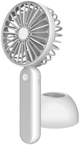 Platinet rechargeable fan 1200mAh, white/grey (45246) image 1