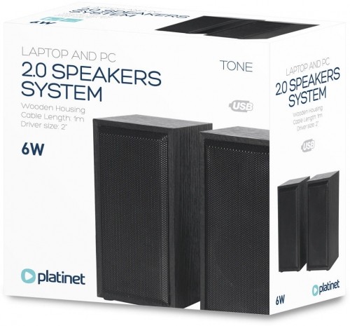Platinet speakers Tone PSCB 6W 2.0, black image 3