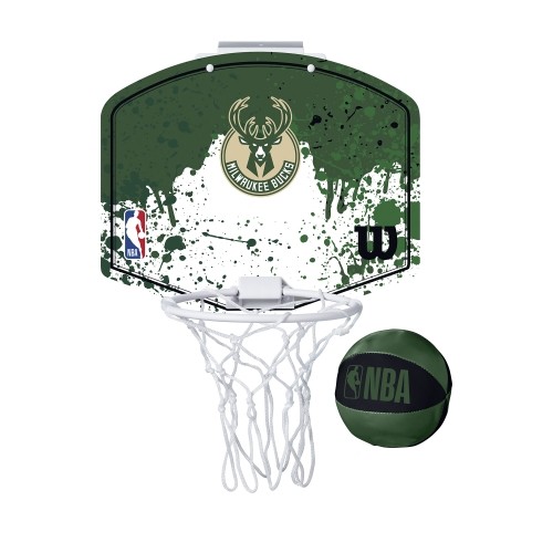 Wilson Basketbola groza komplekts NBA MINI-HOOP  MIL BUCKS image 1