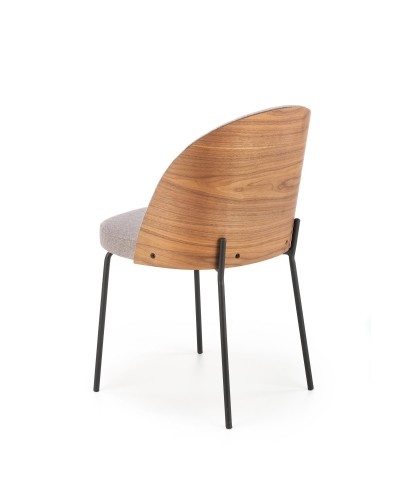 Halmar K451 chair color: grey / light walnut image 4