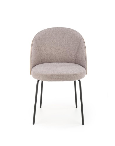 Halmar K451 chair color: grey / light walnut image 5