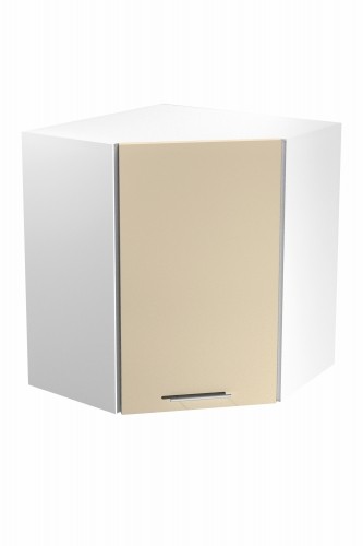 Halmar VENTO GN-60/72 corner top cabinet, color: white / beige image 1