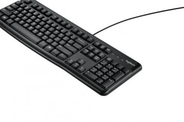 Logitech K120 keyboard USB QWERTY International North Sea Black