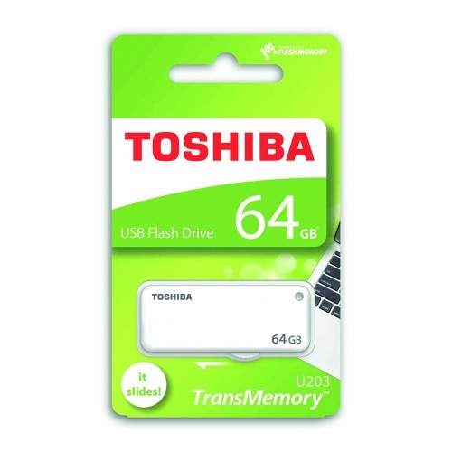USB Zibatmiņa Toshiba U203 Balts 64 GB image 2
