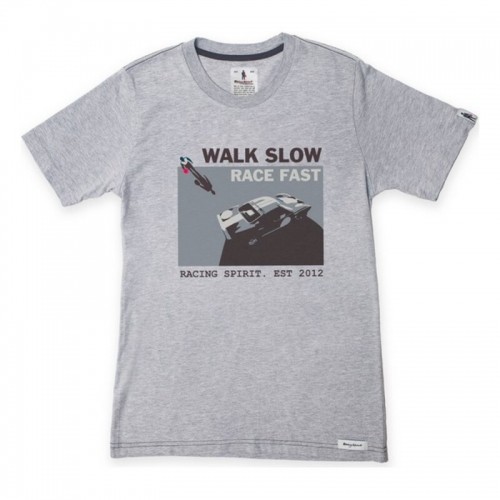 Vīriešu Krekls ar Īsām Piedurknēm OMP Walk Slow Pelēks image 1