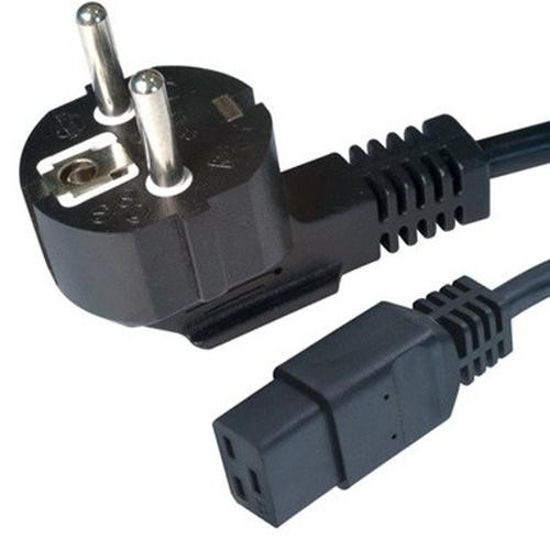 Gembird Type F/C19 1.8m Black Power plug type F C19 coupler image 1