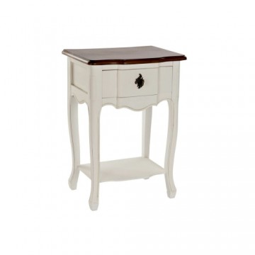 Mazs galdiņš DKD Home Decor Balts Brūns (47.5 x 36 x 68 cm)