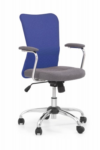 Halmar ANDY chair color: grey/blue image 1