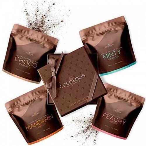 Attīrošs līdzeklis ar pīlinga efektu Luxury Coffee Scrub Box Cocosolis (4 x 70 ml) image 1