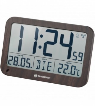 Bresser Sienas / galda pulkstenis ar koka dizainu, MyTime, MC LCD, B