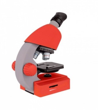 Bresser Juniors 40x-640x Mikroskops Sarkans ar eksperimenta
