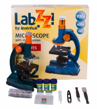 Mikroskops Bērniem ar Komplektu Levenhuk LabZZ M2 100x-900x