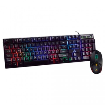 Игровые клавиатура и мышь ELBE PTR-103 G Чёрный