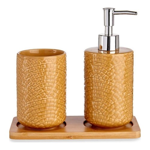 Berilo Набор для ванной квадраты Керамика Бамбук Верблюжий (3 pcs) image 1