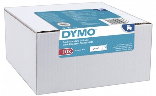 Dymo D1 label 9mmx7m 10pcs, black/white image 2