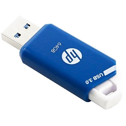 USB Zibatmiņa HP HPFD755W-64 64 GB Zils image 1
