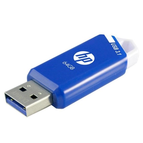 USB Zibatmiņa HP HPFD755W-64 64 GB Zils image 2