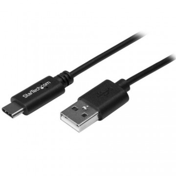 USB A uz USB C Kabelis Startech USB2AC50CM           0,5 m Melns